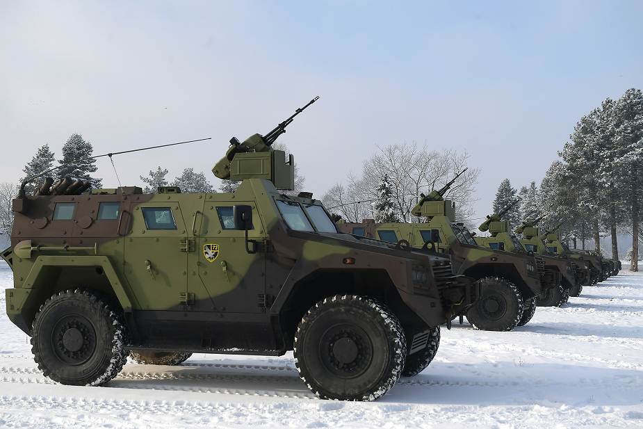 Les forces spéciales serbes reçoivent dix véhicules blindés Milosh 4x4